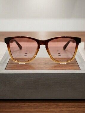 Tortoise Gradient Square Sunglasses - Brown